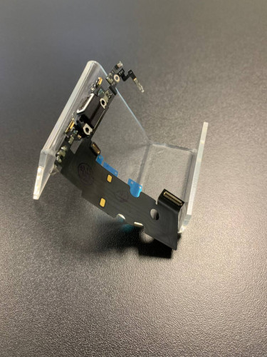 Нижний шлейф зарядки Iphone 8 original (AASP)снятый