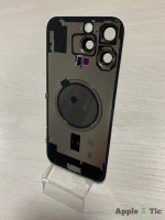 iPhone 16 Pro Max задняя крышка в сборе с окошками камеры (White Titanium) белая