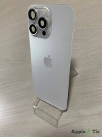 Задняя крышка iPhone 16 Pro Max  в сборе с окошками камеры (White Titanium) белая