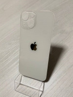 Заднее стекло (крышка) для IPhone 13 mini белое (STARLIGHT)