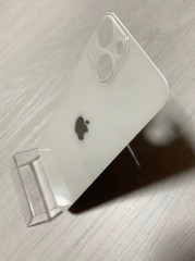 Заднее стекло (крышка) для IPhone 13 mini белое (STARLIGHT)