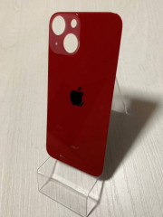 Заднее стекло (крышка) для IPhone 13 mini красное (RED)