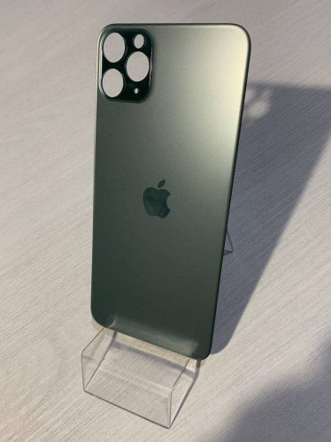 Заднее стекло (крышка) для IPhone 11 Pro Max зеленое (GREEN)