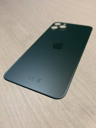 Заднее стекло (крышка) для IPhone 11 Pro Max зеленое (GREEN)