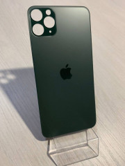Заднее стекло (крышка) для IPhone 11 Pro Max зеленое (GREEN)