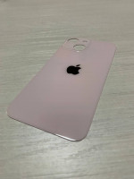 Заднее стекло (крышка) для IPhone 13 mini розовое (Pink)