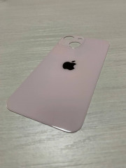 Заднее стекло (крышка) для IPhone 13 mini розовое (Pink)