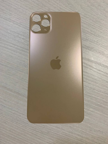 Заднее стекло (крышка) для IPhone 11 Pro Max золотое (gold)