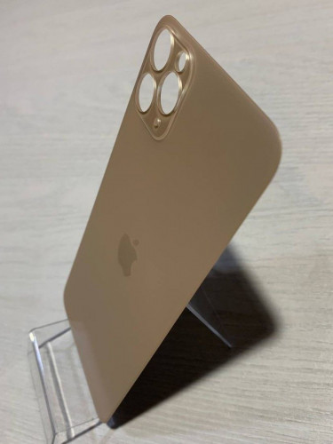 Заднее стекло (крышка) для IPhone 11 Pro Max золотое (gold)
