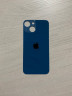 Заднее стекло (крышка) для IPhone 13 mini синее (BLUE)