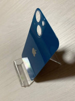 Заднее стекло (крышка) для IPhone 13 mini синее (BLUE)