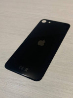 Заднее стекло (крышка) для IPhone SE 2020 черное (BLACK)