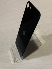 Заднее стекло (крышка) для IPhone SE 2020 черное (BLACK)