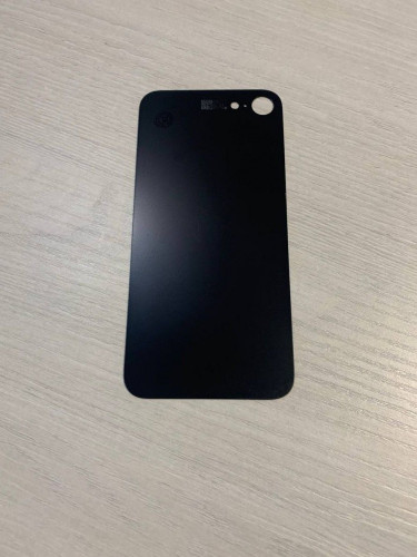 Заднее стекло (крышка) для IPhone SE 2020 черное (BLACK)