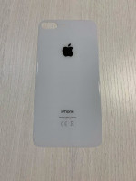 Заднее стекло (крышка) для IPhone 8 Plus белое (silver)