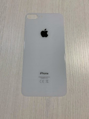 Заднее стекло (крышка) для IPhone 8 Plus белое (silver)