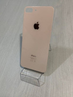 Заднее стекло (крышка) для IPhone 8 Plus золотое (gold)