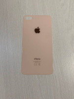 Заднее стекло (крышка) для IPhone 8 Plus золотое (gold)