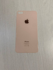 Заднее стекло (крышка) для IPhone 8 Plus золотое (gold)