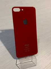 Заднее стекло (крышка) для IPhone 8 Plus красное (red)
