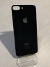 Заднее стекло (крышка) для IPhone 8 Plus черное (space gray)