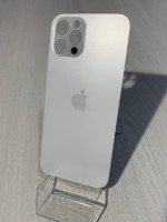 Заднее стекло (крышка) для IPhone 12 Pro белое (SILVER)