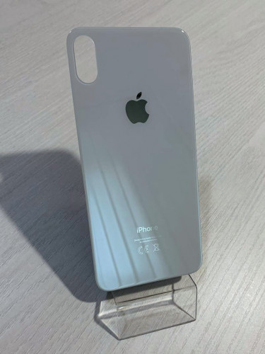 Заднее стекло (крышка) для IPhone XS Max белое (SILVER)