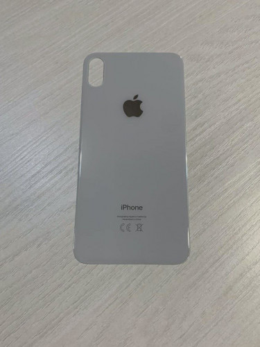 Заднее стекло (крышка) для IPhone XS Max белое (SILVER)