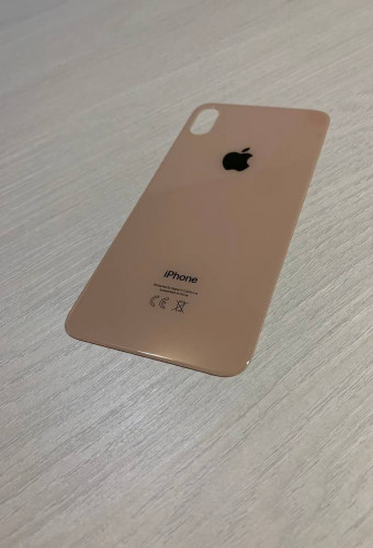 Заднее стекло (крышка) для IPhone XS Max золотое (GOLD)
