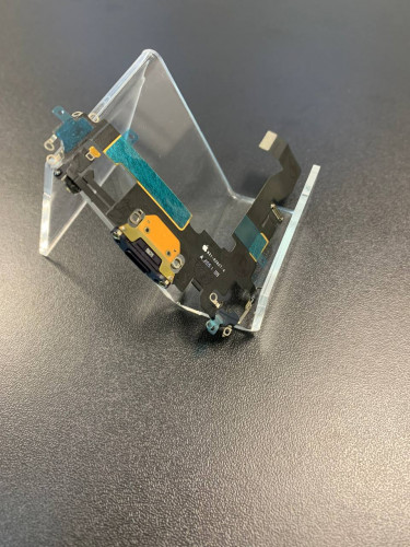 Нижний шлейф зарядки Iphone 12 Pro original (AASP)снятый