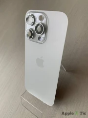 iPhone 16 Pro задняя крышка в сборе с окошками камеры (White Titanium) белая