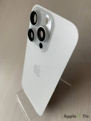 iPhone 16 Pro задняя крышка в сборе с окошками камеры (White Titanium) белая