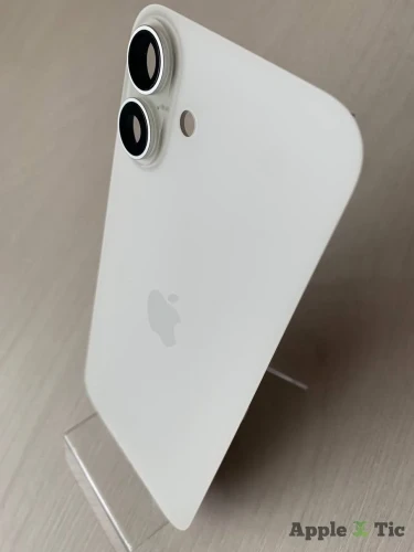 Задняя крышка iPhone 16 Plus в сборе с окошками камеры (White ) белая