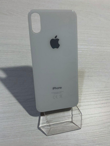 Заднее стекло (крышка) для IPhone X белое (SILVER)
