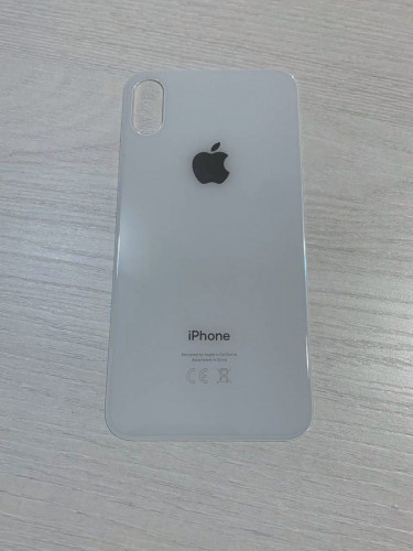 Заднее стекло (крышка) для IPhone X белое (SILVER)
