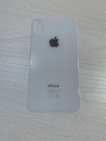 Заднее стекло (крышка) для IPhone X белое (SILVER)