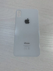 Заднее стекло (крышка) для IPhone X белое (SILVER)