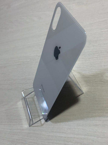 Заднее стекло (крышка) для IPhone X белое (SILVER)