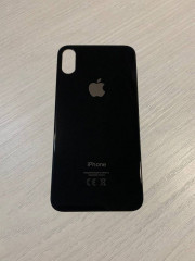 Заднее стекло (крышка) для IPhone X черное (SPACE GRAY)