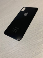 Заднее стекло (крышка) для IPhone X черное (SPACE GRAY)