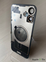 iPhone 16 Plus задняя крышка в сборе с окошками камеры (Black ) черная