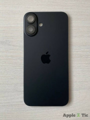 Задняя крышка iPhone 16 Plus в сборе с окошками камеры (Black ) чёрная