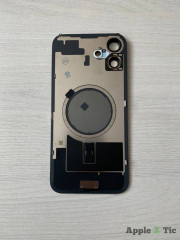 Задняя крышка iPhone 16 Plus в сборе с окошками камеры (Black ) чёрная
