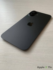 Задняя крышка iPhone 16 Plus в сборе с окошками камеры (Black ) чёрная