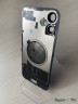 iPhone 16 Plus задняя крышка в сборе с окошками камеры (Blue) голубая