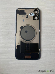 Задняя крышка iPhone 16 Plus в сборе с окошками камеры (Blue) голубая