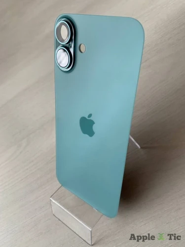 Задняя крышка iPhone 16 Plus в сборе с окошками камеры (Green) зеленая