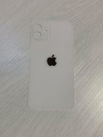 Заднее стекло (крышка) для IPhone 12 белое (WHITE)