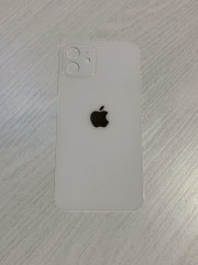 Заднее стекло (крышка) для IPhone 12 белое (WHITE)
