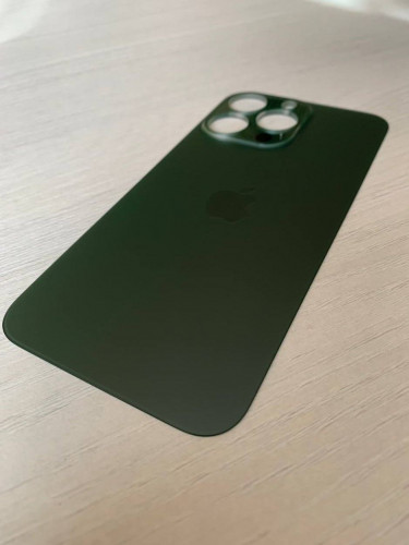 Заднее стекло (крышка) для IPhone 13 Pro зеленое (Alpen Green)